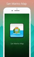 San Marino Map poster