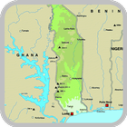 Map of Togo - Travel icône
