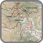 Map of Tajikistan-Travel icône