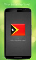 Timor Leste Map-Travel Affiche