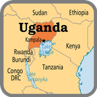 Uganda Map biểu tượng
