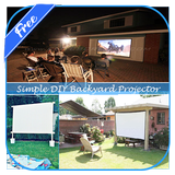 Simple DIY Backyard Projector Screen icône