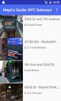 MapCo Guide: NYC Subways poster