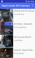 MapCo Guide: NYC Subways ポスター