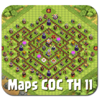 Map COC TH 11 biểu tượng