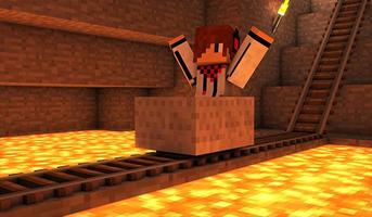 The Floor is Lava for MCPE Maps parkour پوسٹر