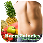 Burn fat calories lose weight icon