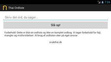 Thai Ordliste screenshot 3