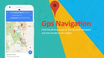 Sistem Navigasi GPS & Arah Peta Offline. screenshot 1