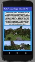 Roller Coaster Minecraft Maps capture d'écran 1
