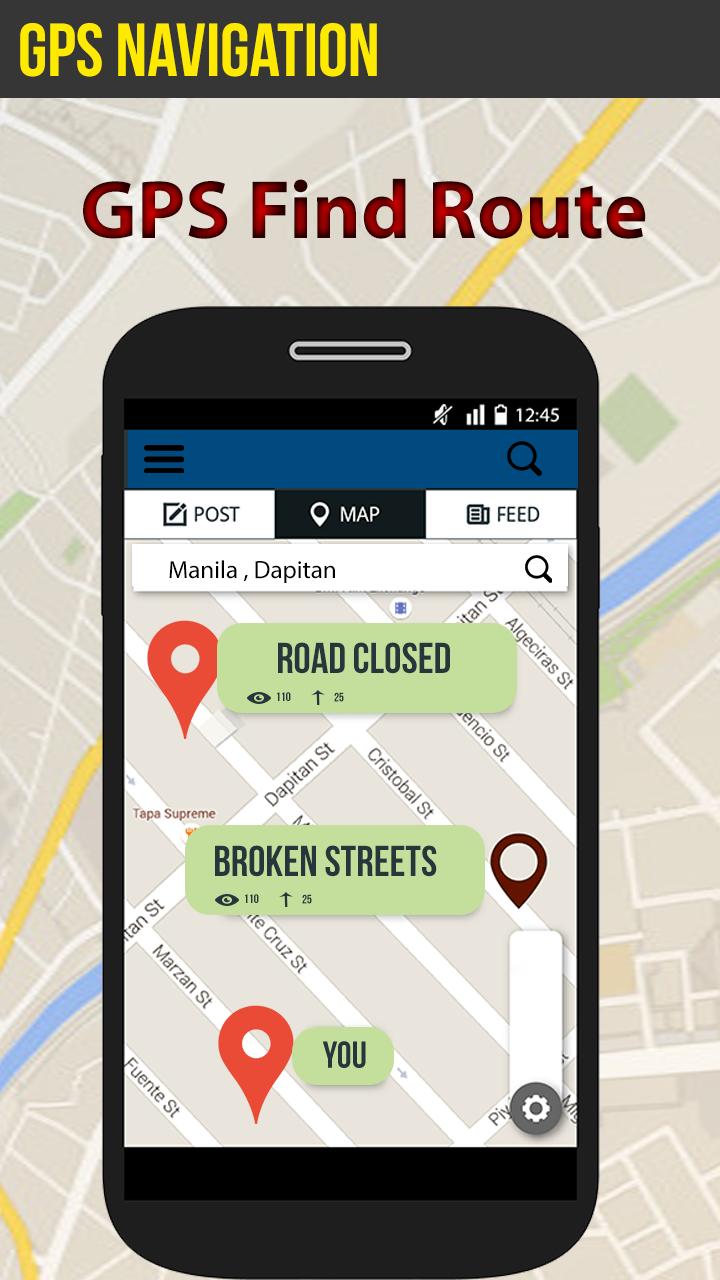 Android 用の 地図アプリ 無料 Gps 追跡アプリgps ナビゲーションルート検索 現在地カーナビ 行き方 Apk をダウンロード