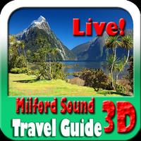 Milford Sound Maps and Travel Guide Plakat