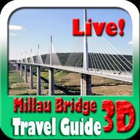 Millau Bridge France Maps and Travel Guide Affiche