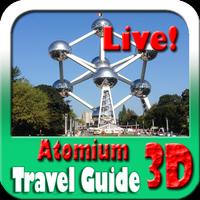 Atomium Brussels Maps and Travel Guide Plakat
