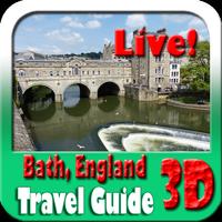 Bath England Maps and Travel Guide poster