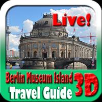 Berlin Museum Island Map and Travel Guide Affiche