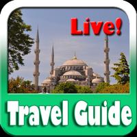Blue Mosque Istanbul Map and Travel Guide পোস্টার