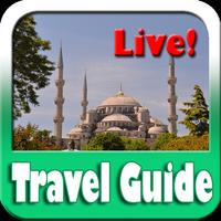 Blue Mosque Istanbul Map and Travel Guide plakat