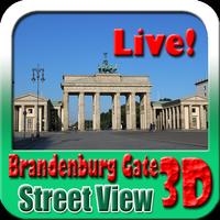 Brandenburg Gate Maps and Travel Guide Affiche