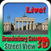 Brandenburg Gate Maps and Travel Guide Plakat