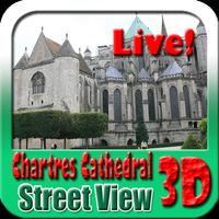 Chartres Cathedral Maps and Travel Guide Affiche