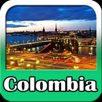 Colombia Maps and Travel Guide Affiche