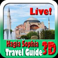 Hagia Sophia Maps and Travel Guide Affiche
