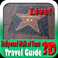 Hollywood Walk of Fame Maps and Travel Guide Affiche