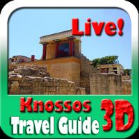 Knossos Crete Maps and Travel Guide Affiche