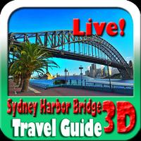 Sydney Harbor Bridge Maps and Travel Guide الملصق
