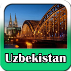 Uzbekistan Maps and Travel Guide icône