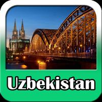 Uzbekistan Maps and Travel Guide Affiche