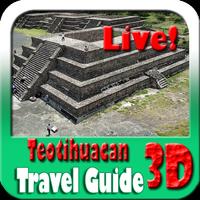 Teotihuacan Maps and Travel Guide पोस्टर