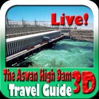The Aswan High Dam Maps and Travel Guide Affiche