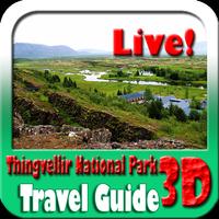 Thingvellir National Park Maps and Travel Guide Affiche