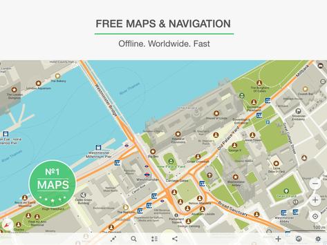 me offline map and travel navigation apk screenshot