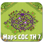 Maps COC TH 7 أيقونة