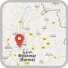 缅甸地图 图标