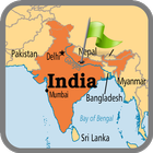 India Political Map icône