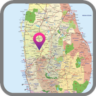斯里兰卡地图 图标