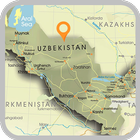 Map of Uzbekistan biểu tượng
