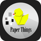 Paper origami all things 2019 step by step icon