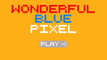 پوستر Wonderful Blue Pixel Free