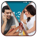 APK Couple Love Zipper Lock Screen
