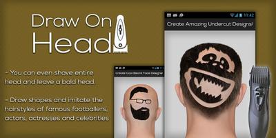 Draw On Head HairStyle โปสเตอร์