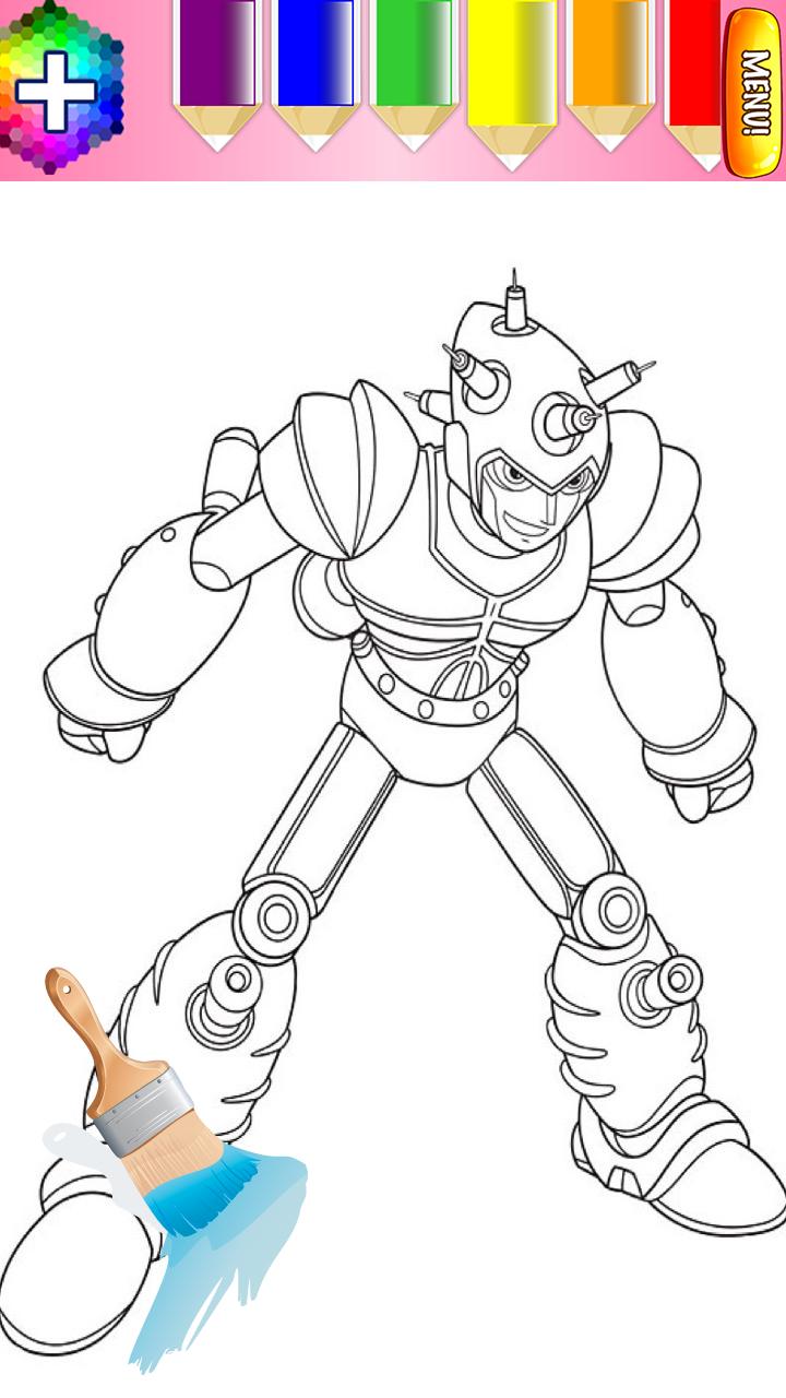 FREE! - Vir the Robot Boy - Characters Colouring Sheets