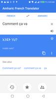 Amharic French Translator, ከአማርኛ ወደ ፈረንሳይኛ መተርጎሚያ Affiche