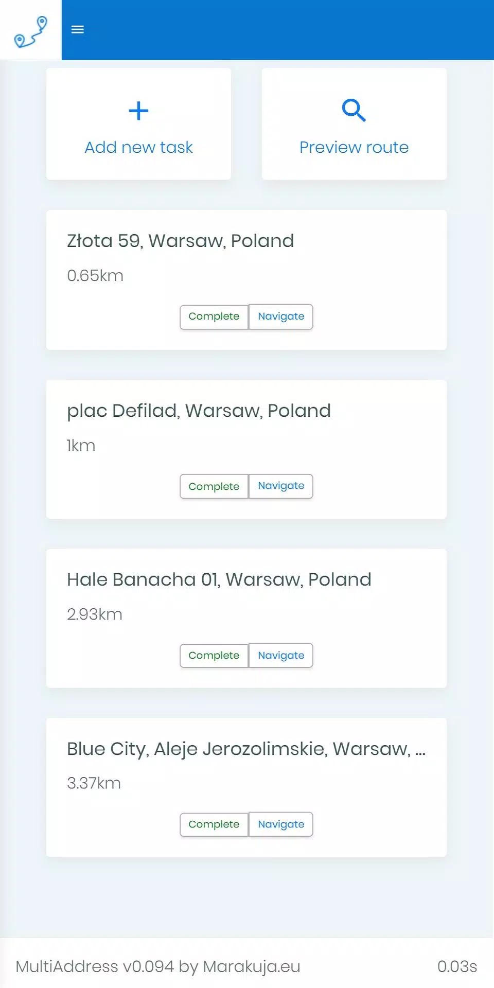 Bitterkeit interpunktion nord multiple address route planner kriechen