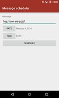 Message scheduler الملصق