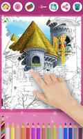 Rapunzel coloring pages to improve creativity syot layar 2